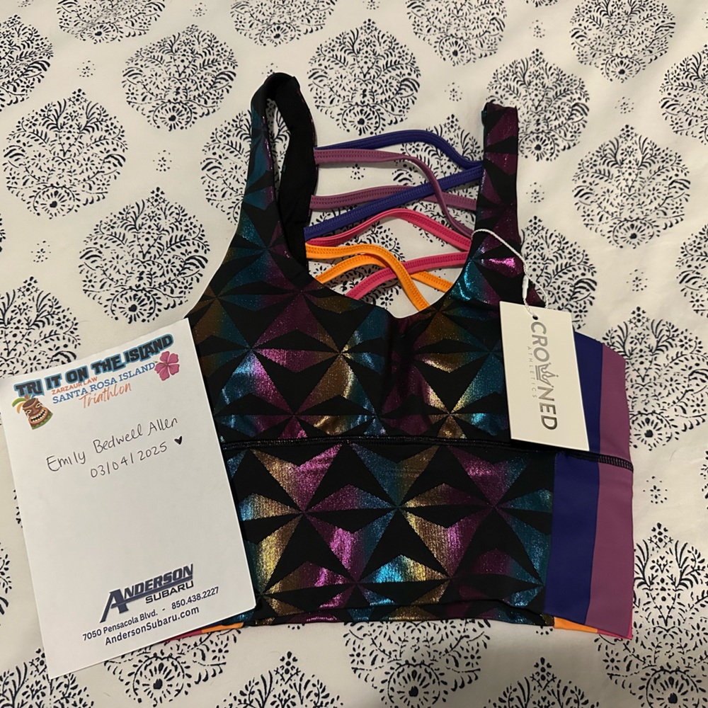 Crowned Athletics Geodesic Night Bra NWT